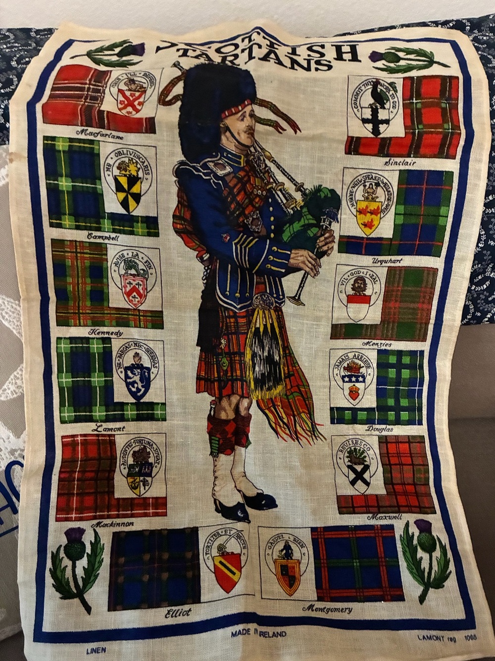 Scottish linen towel